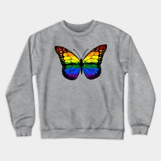 Rainbow Butterfly Crewneck Sweatshirt